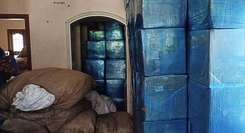 பறிமுதல் செய்யப்பட்ட குட்கா