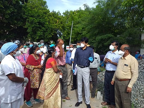 திருச்சி அரசு மருத்துவமனையில் சுகாதாரத்துறை செயலர் ஆய்வு