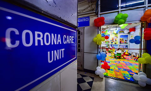 தில்லி எல்.என்.ஜி.பி. அரசு மருத்துவமனையின் குழந்தைகள் கரோனா சிறப்பு பிரிவு