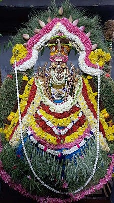 சிறப்பு அலங்காரத்தில் அருள்மிகு ஆயிா்தெண் விநாயகா்.