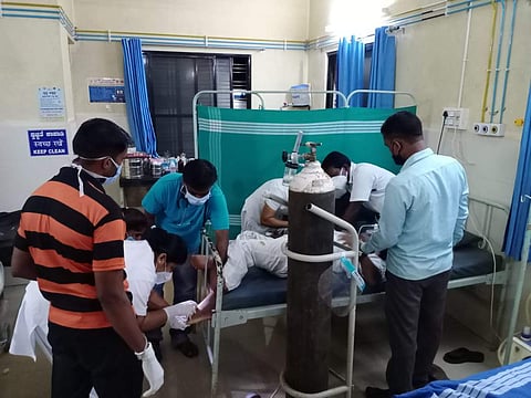 விபத்தில் சிக்கிய மத்திய இணையமைச்சா் ஸ்ரீபாத் எஸ்ஸோ நாயக்.