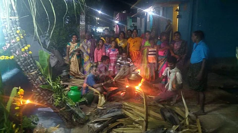 நிகழாண்டு மார்கழிப் பொங்கல் விழாவில் பங்கேற்றோர்