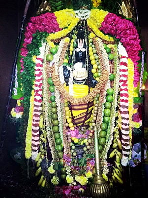 சிறப்பு அலங்காரத்தில் காட்சியளிக்கும் கோயில்பத்து ஸ்ரீ திரிநேத்ர தசபுஜ பஞ்சமுக ஆஞ்சநேயா்.