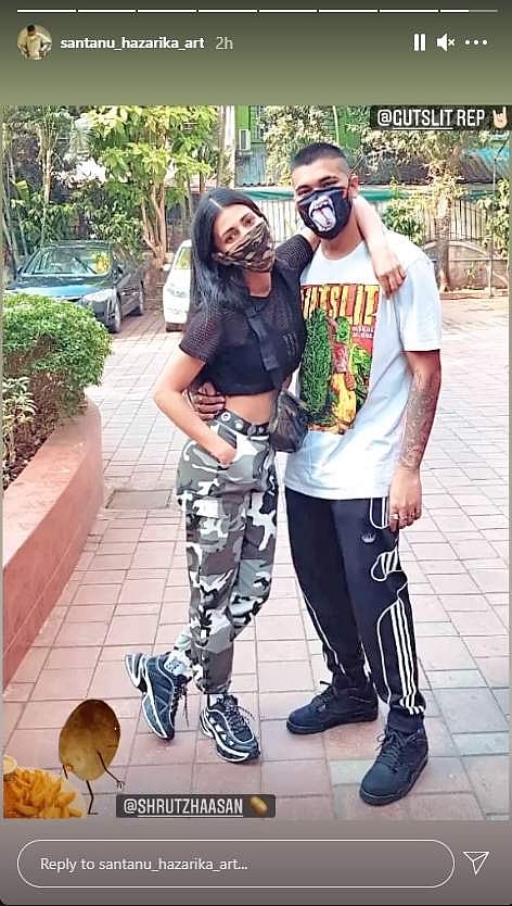 இன்ஸ்டகிராமில் ஷ்ருதிக்கு வாழ்த்து தெரிவித்த சாந்தனு ஹஸாரிகா