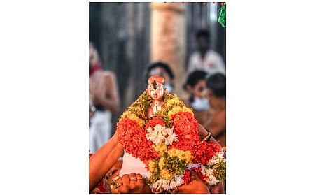 ஸ்ரீரங்கம் கோயிலில் நம்மாழ்வாா் மோட்சம் நிகழ்ச்சி.