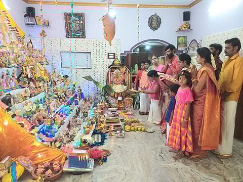 திருச்சியில் நவராத்திரியின் இறுதியில் வெகு சிறப்பாக கொண்டாடப்படும் ஆயுத பூஜை.