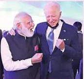 அதிபா் பைடனுடன் பிரதமா் மோடி சந்திப்பு