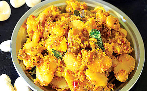 மொச்சை வெஜ் சுண்டல்