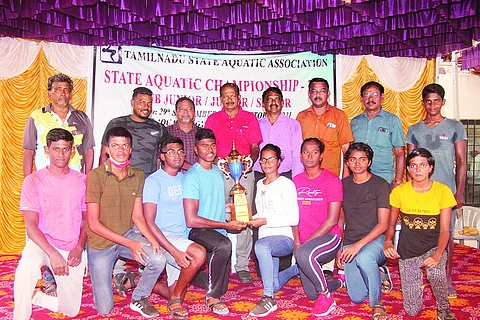 மாநில சீனியா் நீச்சல்: திருநெல்வேலி அணி ஒட்டுமொத்த சாம்பியன்