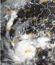 காற்றழுத்தத் தாழ்வு மண்டலம் கரையை கடக்கத் தொடங்கியது