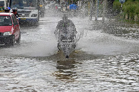 heavy rain