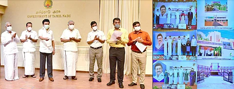 இந்து சமயம் மற்றும் அறநிலையத்துறை சார்பில் மூன்று புதிய கலை மற்றும் அறிவியல் கல்லூரிகளை  முதல்வர் மு.க.ஸ்டாலின் இன்று தொடங்கிவைத்தார். 