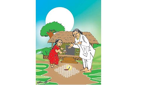 ஏழைச் சிறுமி ஏற்றிய விளக்கு!