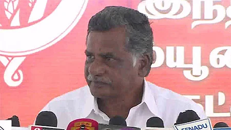 இந்திய கம்யூனிஸ்ட் கட்சியின் மாநிலச் செயலர் இரா.முத்தரசன்.