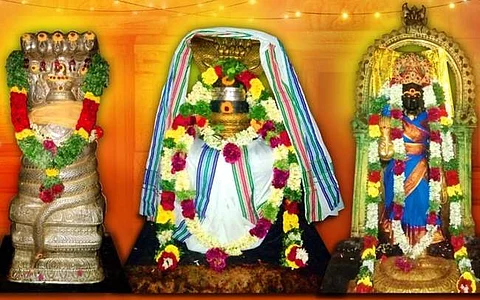 பேரையூர் ஸ்ரீ நாகராஜர் மற்றும் ஸ்ரீ பிரகதாம்பாள் சமேத நாகநாத சுவாமி.