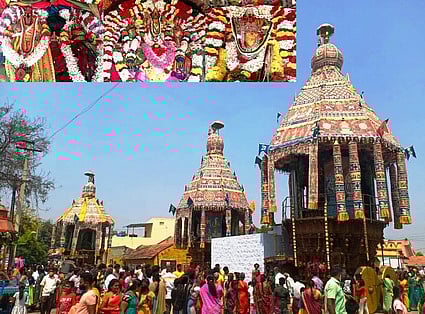 திருமுருகநாத சுவாமி கோயிலில் நடைபெற்ற தேரோட்டம்.