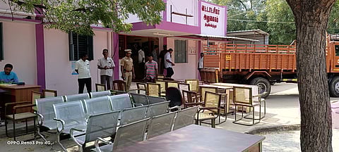 ஸ்ரீவில்லிபுத்தூா் ஆண்டாள் கோயில் யானை ஜெயமால்யதா.