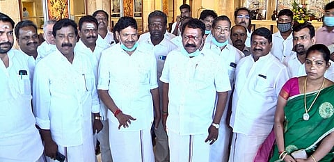 புதுவையில் பாஜக-அதிமுக தொகுதிப் பங்கீடு இன்று முடிவாகும்: அமைச்சா் எம்.சி.சம்பத்