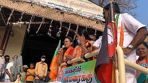 வானதி சீனிவாசனுக்கு ஆதரவாக கலா மாஸ்டர் பிரசாரம் 
