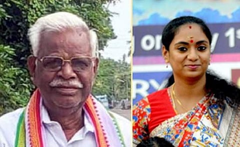 காங்கிரஸ் வேட்பாளா் அ.மாரிமுத்து | என்.ஆா்.காங்கிரஸ் வேட்பாளா் சந்திர பிரியங்கா