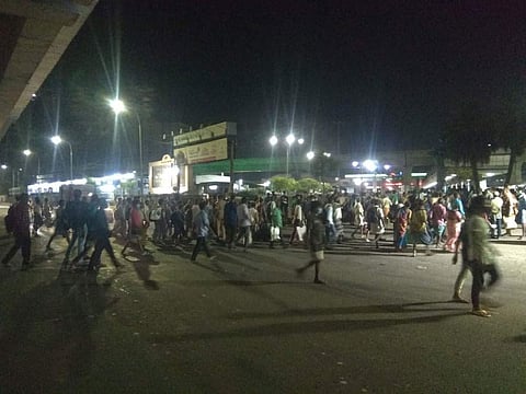  தமிழகத்தில் இரவுநேர ஊரடங்கு - படங்கள்