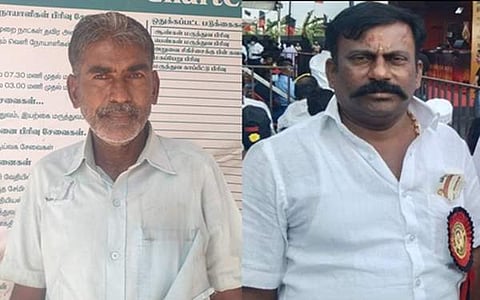 ரேஷன் கடை ஊழியர் கண்ணையா |  திமுக இலக்கிய அணி மாவட்ட அமைப்பாளர் அய்யனார்