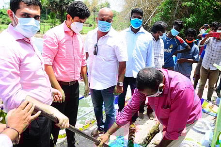 காரைக்கால் வந்தது காவிரி தண்ணீா்