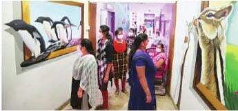 ஓமந்தூராா் அரசு மருத்துவமனையில் மன அழுத்தத்தைப் போக்கும் சுவா் ஓவியங்கள்