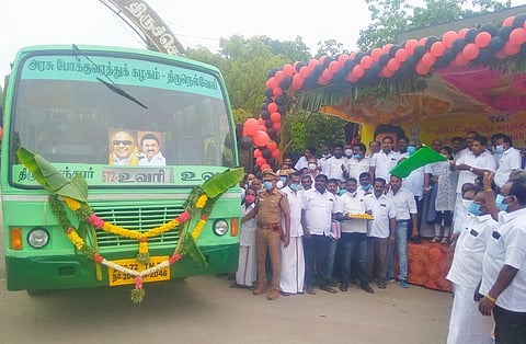 திருச்செந்தூரில் இருந்து புதிய வழித்தடங்கள் வழியாக  5 பேருந்துகள் இயக்கம்