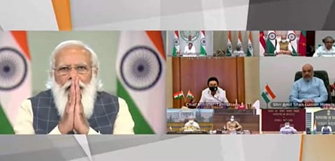 மூன்றாம் அலையை தடுக்க வேண்டும்: முதல்வர்களுக்கு மோடி அறிவுரை