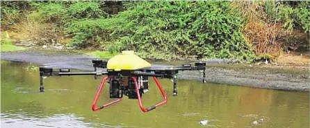 டிரோன் மூலம் கொசு ஒழிப்பு மருந்து தெளிக்கும் பணி: 15 நாள்களுக்கு சோதனை முறையில் நடைபெறும்