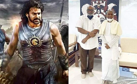 இளையராஜாவைச் சந்தித்த 'பாகுபலி' இசையமைப்பாளர்