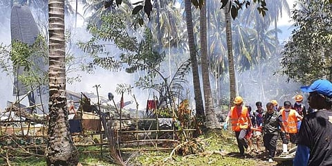 பிலிப்பின்ஸில் விமானப் படை விமானம் விபத்