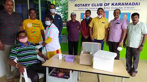 காரமடை ரோட்டரி சங்கம் சார்பில் 9வது தடுப்பூசி முகாம்