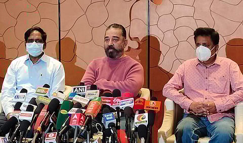 கோவையில் செய்தியாளர்களை சந்தித்த கமல்ஹாசன்