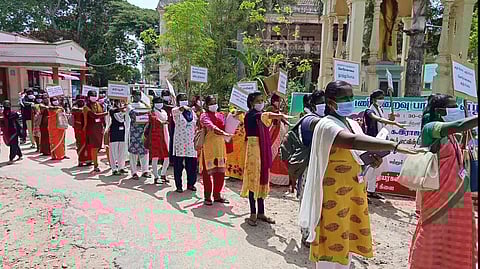 செங்கல்பட்டில் கரோனா விழிப்புணர்வு பேரணி