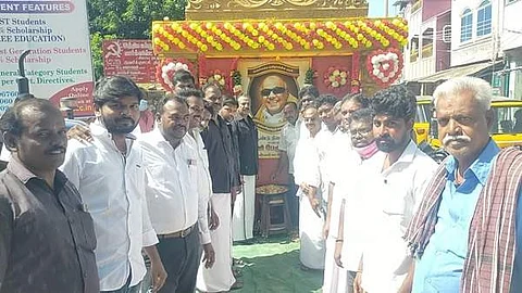 ஆரணி பேரூராட்சியில் கருணாநிதி 3-ஆம் ஆண்டு நினைவு தினம் அனுசரிப்பு