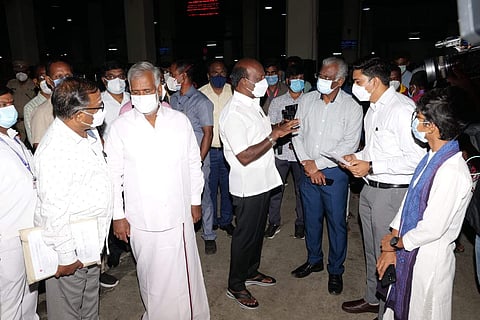 சென்னை சென்ட்ரல் ரயில் நிலையத்தில் அமைச்சர் மா.சுப்பிரமணியன் ஆய்வு