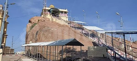 திருச்சி மலைக்கோட்டை உச்சிப்பிள்ளையார் கோயிலில் ஆரவாரமின்றி நடைபெற்ற விநாயகர் சதுர்த்தி வழிபாடு!