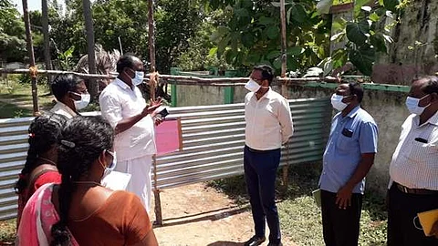 பஞ்சநதிக்குளம் மேற்கு ஊராட்சியில் ஆய்வு செய்த ஆட்சியர் அ.அருண் தம்புராஜ்.
