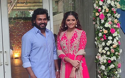 2டி என்டர்டெயின்மெண்ட் தயாரிப்பில் கார்த்தி நடிக்கும் விருமன் படம் பூஜையுடன் தொடங்கியது.