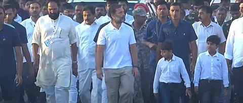 நடைப் பயணத்தை ஓட்டப் பந்தயமாக மாற்றிய ராகுல் காந்தி! 