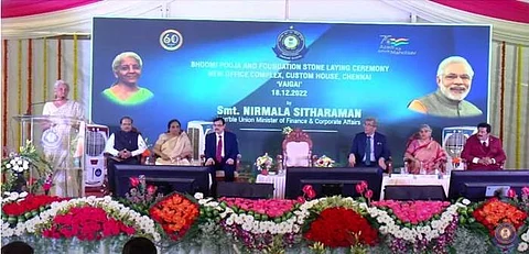 சென்னை சுங்க இல்ல 'வைகை' கட்டடம் நாட்டிற்கு ஒரு முன் உதாரணம்: நிர்மலா சீதாராமன்