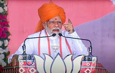 காங்கிரஸ் அடிமை மனப்பான்மையைப் பெற்றுள்ளது: பிரதமர் மோடி குற்றச்சாட்டு