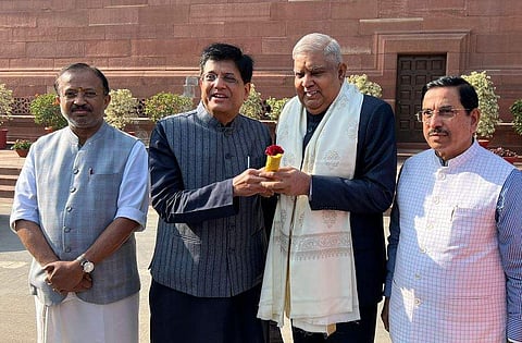 முதல்முறையாக மாநிலங்களவை தலைவராக பங்கேற்கும் ஜகதீப் தன்கர்!
