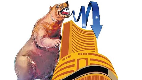 7 மாத சரிவில் சென்செக்ஸ்: முதலீட்டாளர்களின் ரூ.7 லட்சம் கோடி இழப்பு!