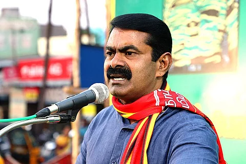நாம் தமிழா் கட்சியின் தலைமை ஒருங்கிணைப்பாளா் சீமான்