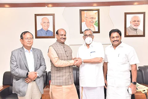 மகா சிவராத்திரி விழா: கோவை வந்தார் மக்களவைத் தலைவர் ஓம் பிர்லா