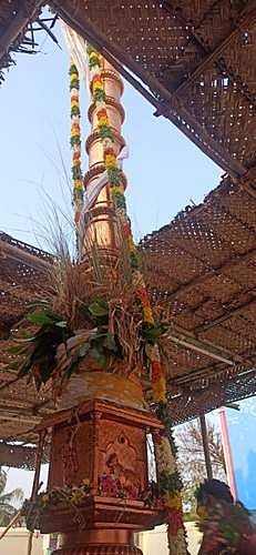 சூட்டுக்கோல் ஸ்ரீ ராமலிங்க சுவாமி கோயிலில் பங்குனி உத்திர திருவிழா கொடியேற்றம்.