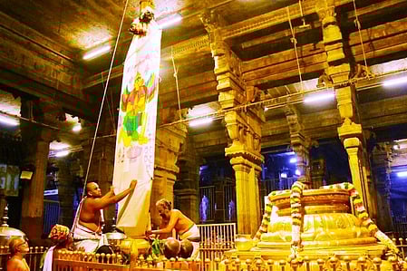 ஸ்ரீரங்கம் கோயிலில் பங்குனிதோ்த் திருவிழா கொடியேற்றம்